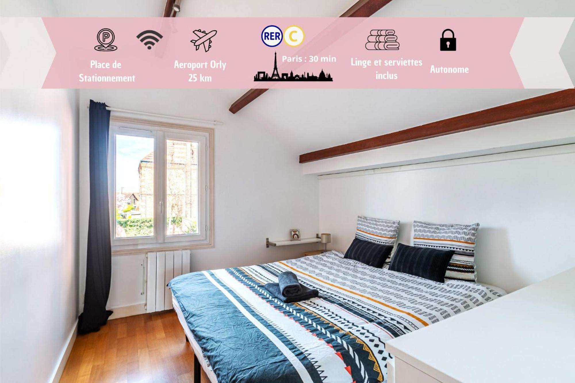 Cosy Revy - Proche Paris Apartman Saint-Michel-sur-Orge Kültér fotó